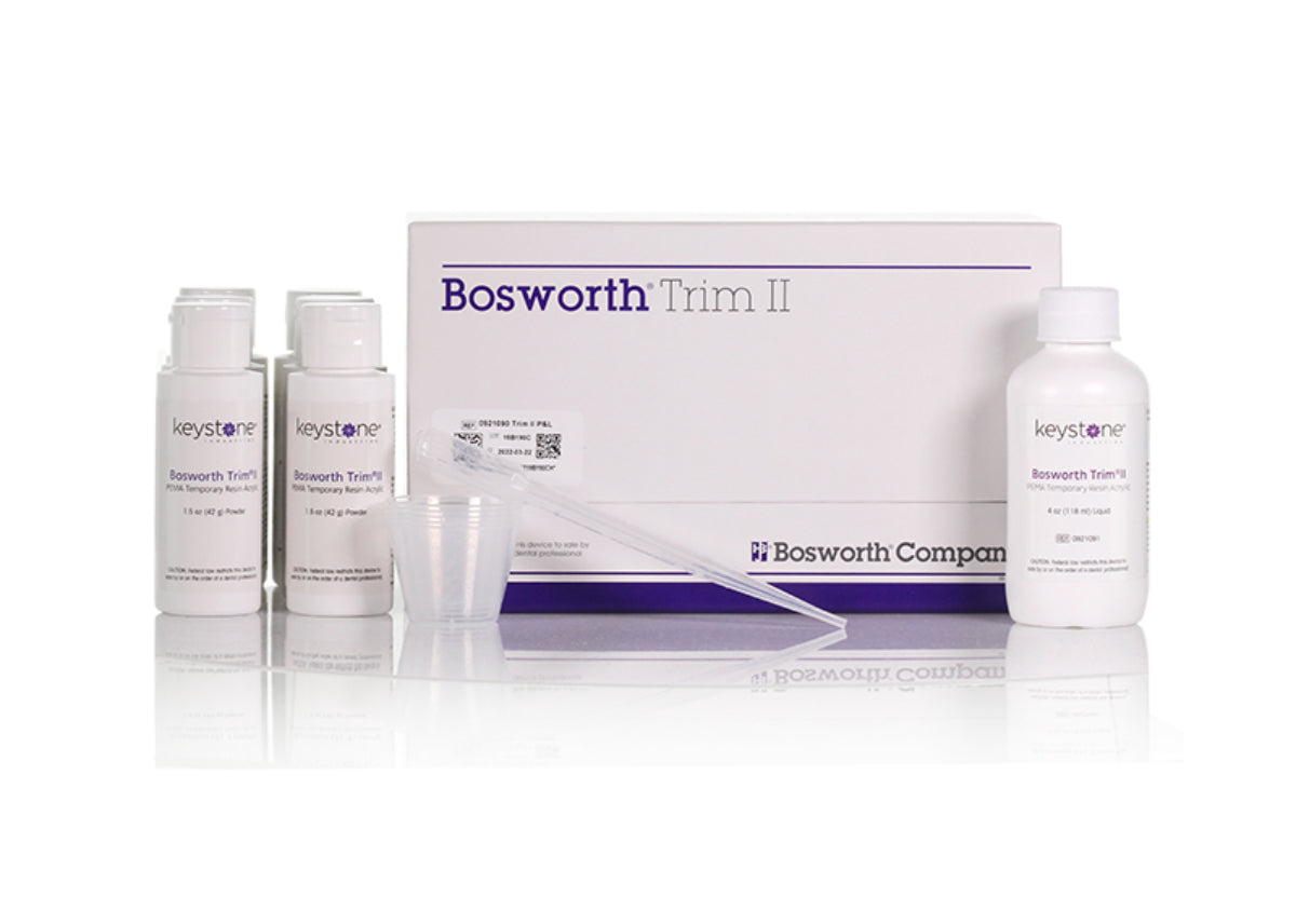 Bosworth 0921090 Trim II Temporary Crown & Bridge Dental Resin Complete Kit 6/Pk Bosworth 0921090 Trim II Temporary Crown & Bridge Dental Resin Complete Kit 6/Pk